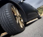 wheel of a black sport car