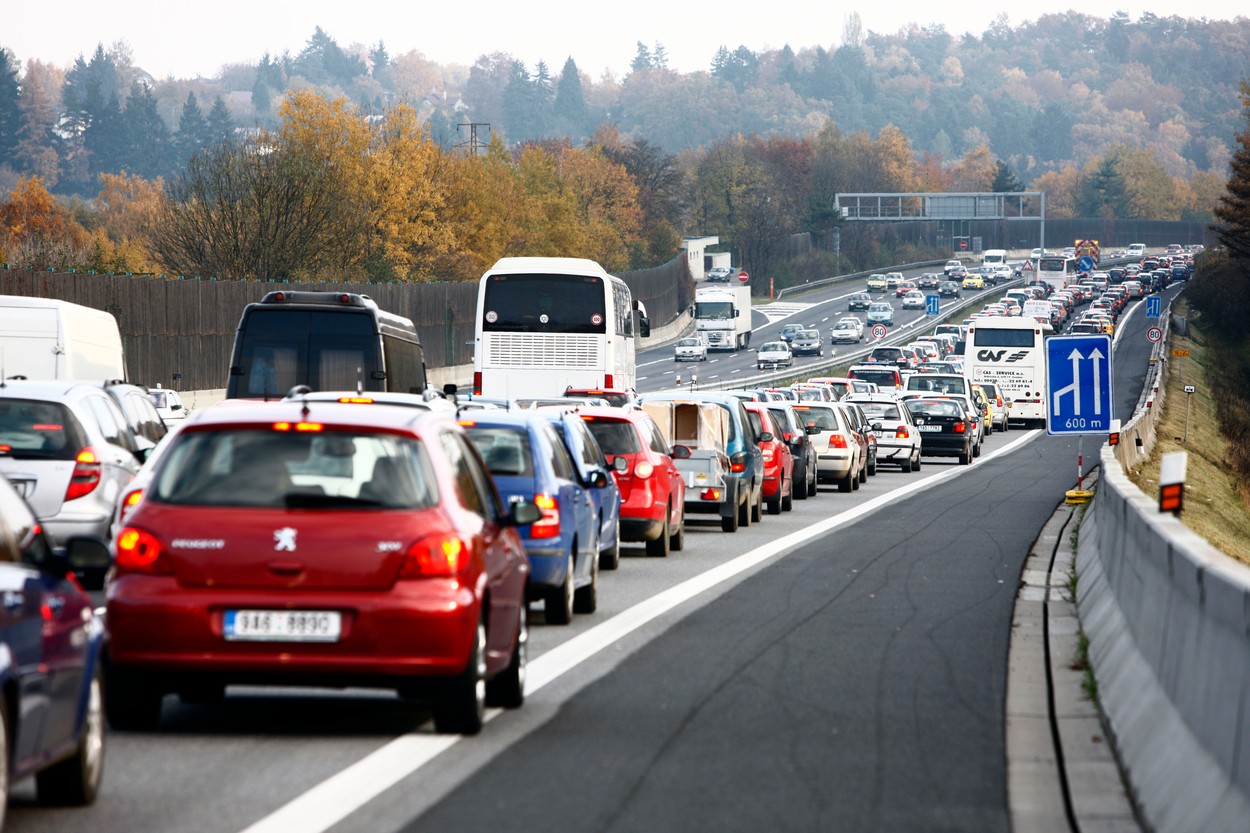 D1 - kolona-zácpa - doprava