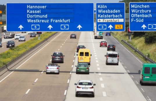 Frankfurt,,Germany,-,July,11:,Traffic,On,A,German,Highway