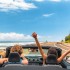 Road,Trip,Car,Holiday,Happy,Couple,Driving,Convertible,Car,On