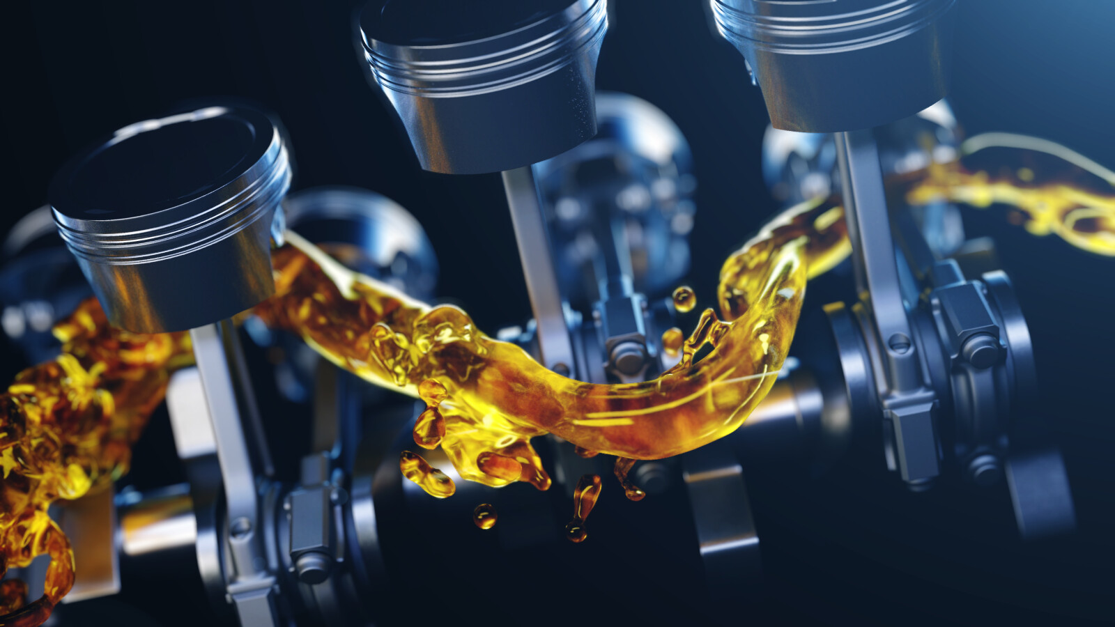3d,Illustration,Of,Car,Engine,With,Lubricant,Oil,On,Repairing.