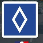 Bílý kosočtverec na modrém pozadí: značka, kterou by měli znát i turisté