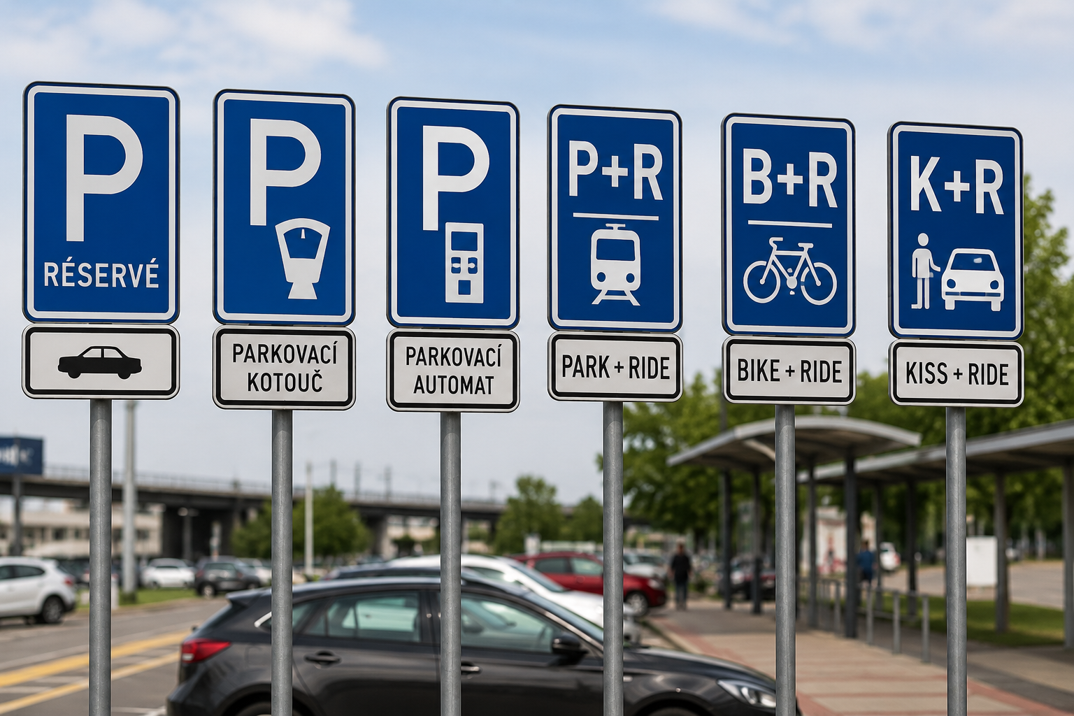 Značky s písmeny řidiče matou a ti riskují pokutu. K+R není parkoviště. Co znamená jednotlivé značení?