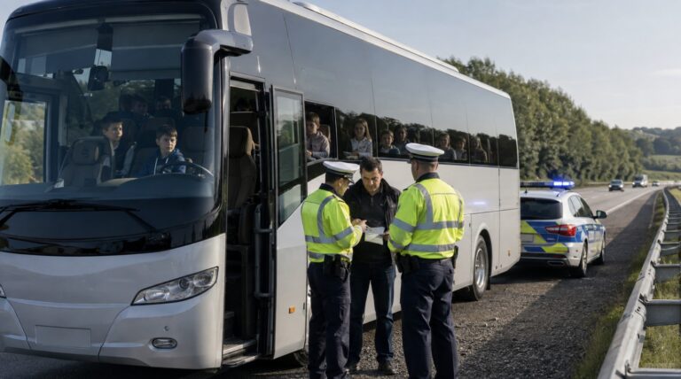 Děti v autobusu do cíle nedojely. Policie odhalila řidiče při podvodu s tachografem