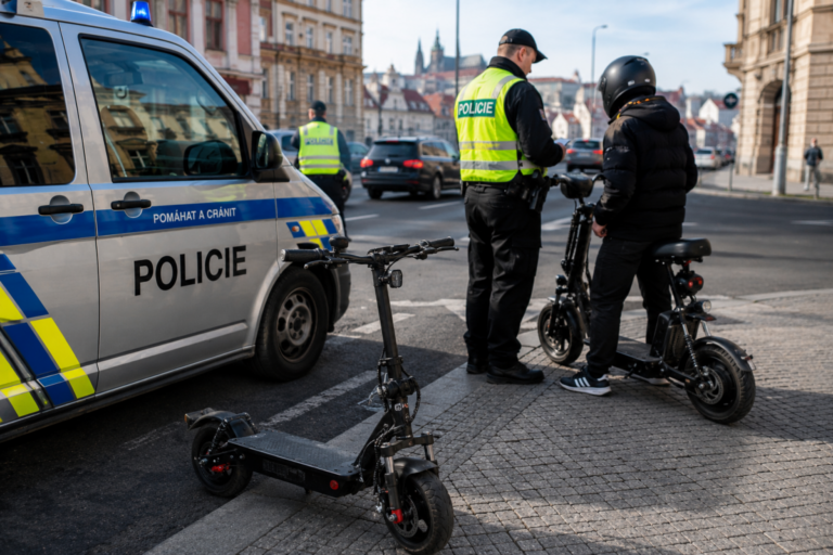 Policie spustila zátah na elektrokoloběžky. Jeden upravený stroj dokázal jet až 60 km/h