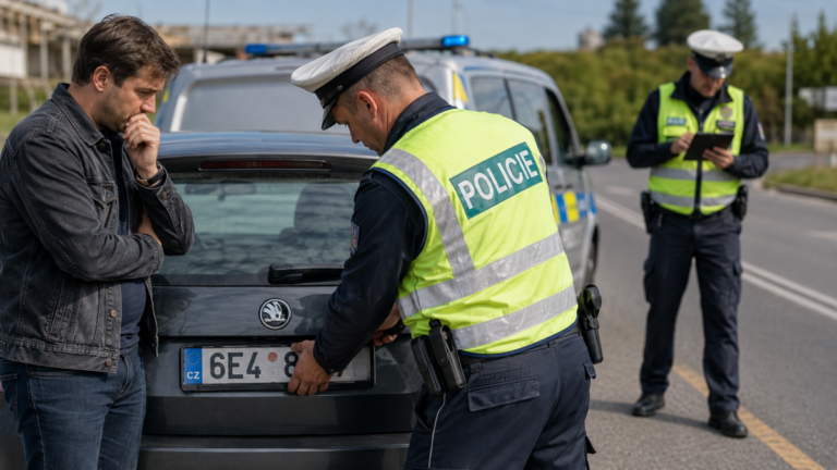 Máte nezaplacenou pokutu? Policie vám kvůli ní může na místě zabavit značky