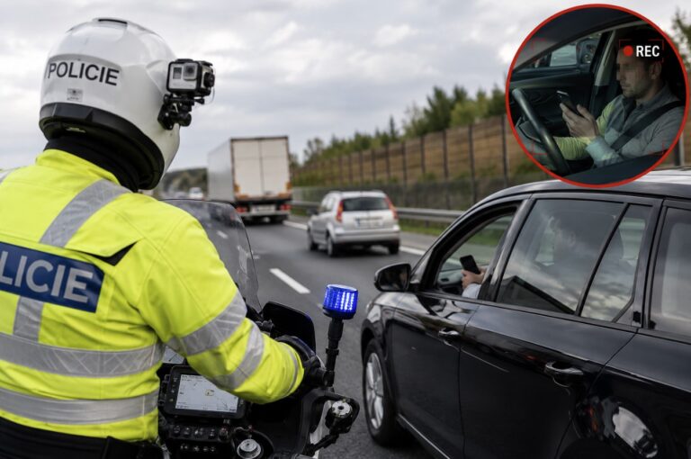 Mobil v ruce za volantem vás může přijít draho. Policie má nový způsob, jak řidiče odhalit