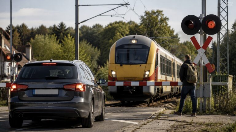 Policie ukázala, co řidiči dělají na železničních přejezdech. Stačí pár vteřin a může být pozdě