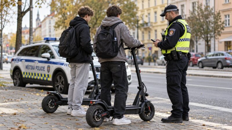 Policie varuje: Děti na elektrických koloběžkách se v provozu stávají vážným a nebezpečným problémem